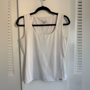 Calvin Klein Sleeveless Off White Shirt Blouse